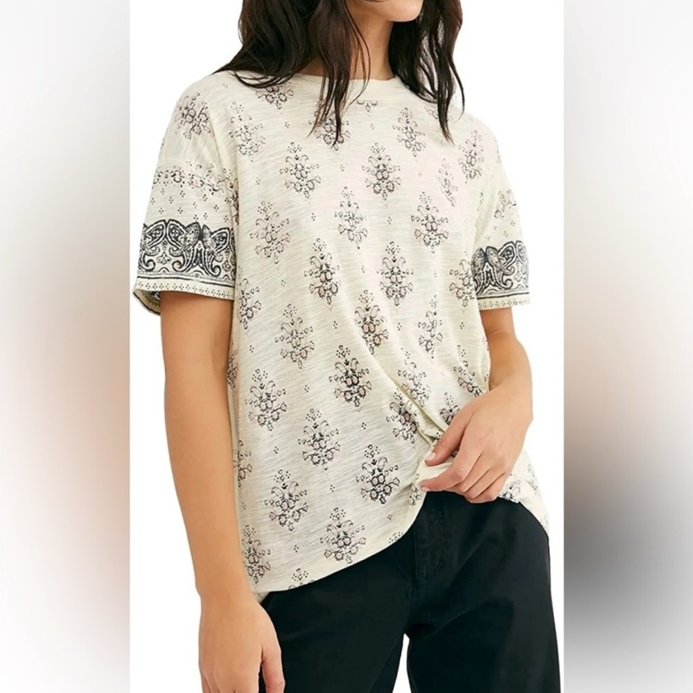Free People Maybelle Oversized Tee Size S NWT